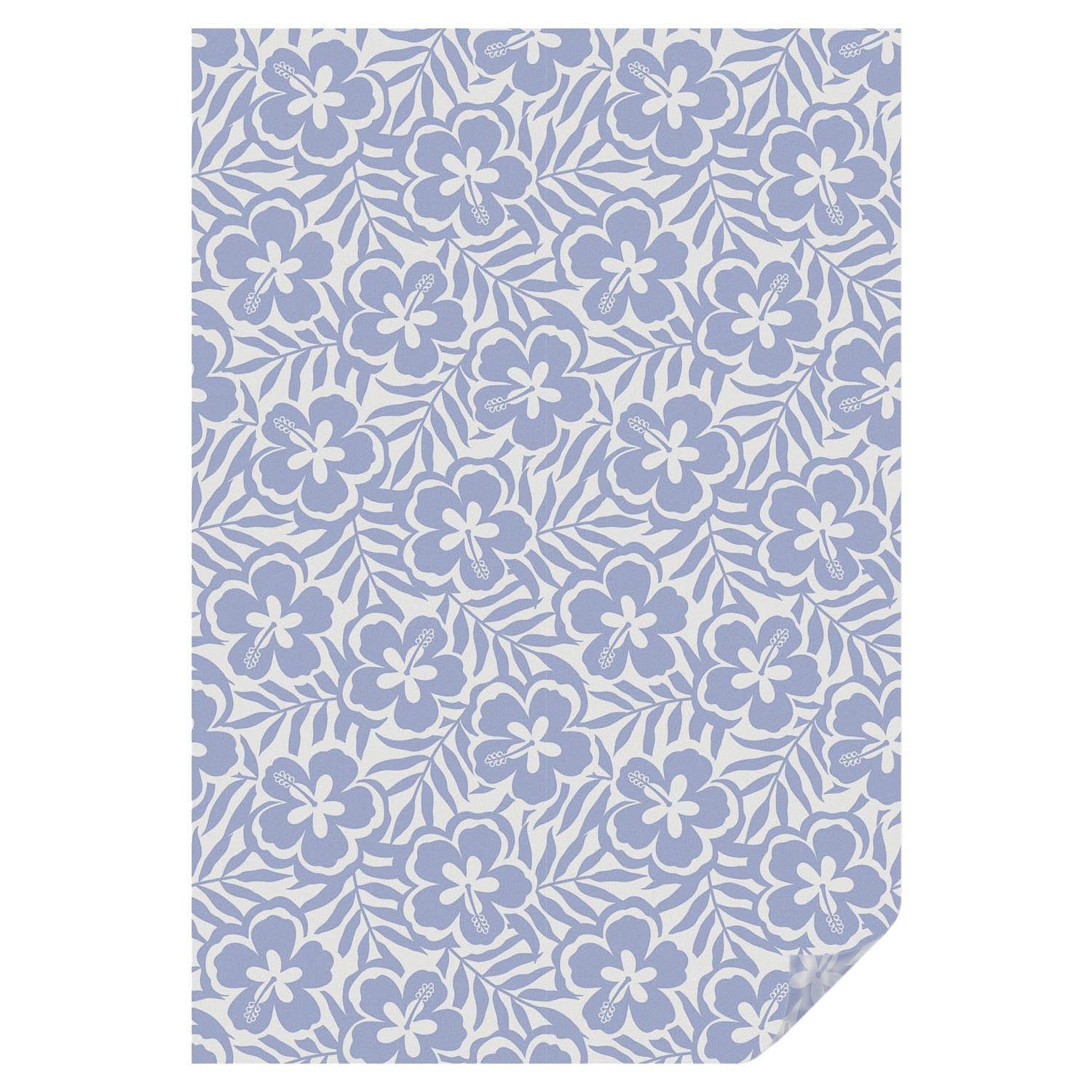 Film adhésif décoratif vitrail 100x146 cm à motif fleurs d'hibiscus pour fenêtre