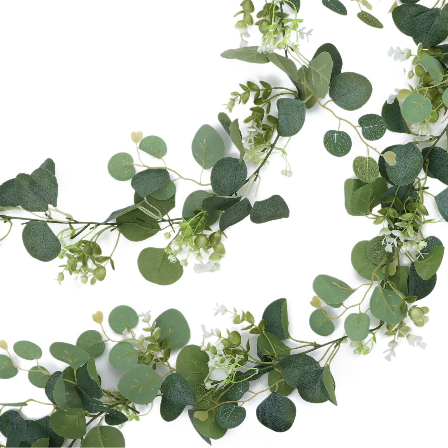 Guirlande Lierre Et Eucalyptus Artificiel - 2 Ou 3 Pièces De 1,8m - Décoration Murale Ou événement