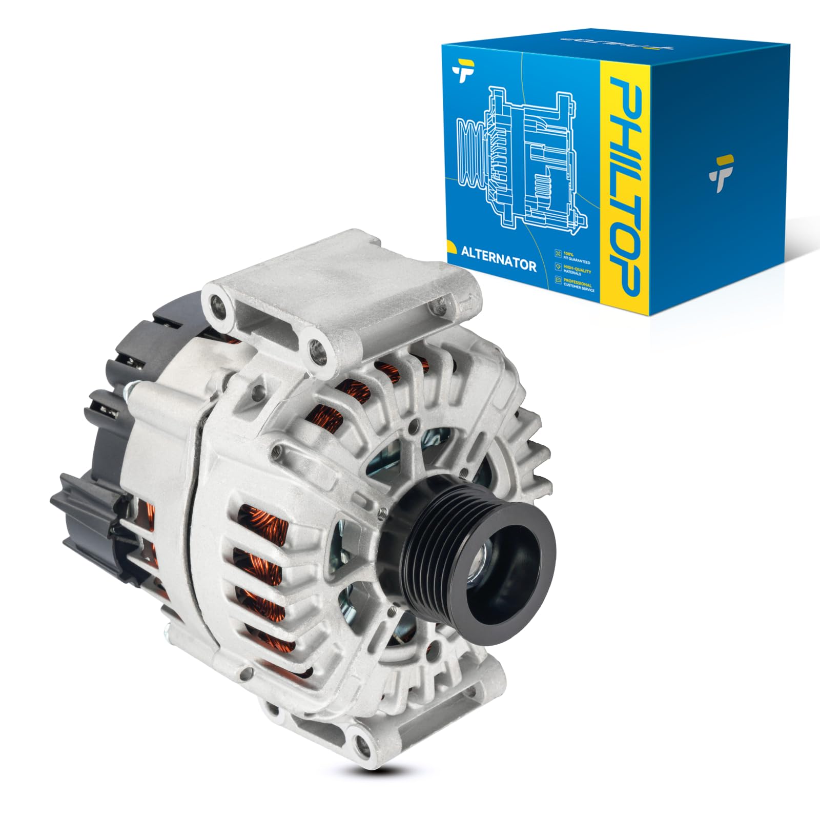 PHILTOP New Alternator 11455N Fit for 2008-2011 Benz ML350/R350 3.5L