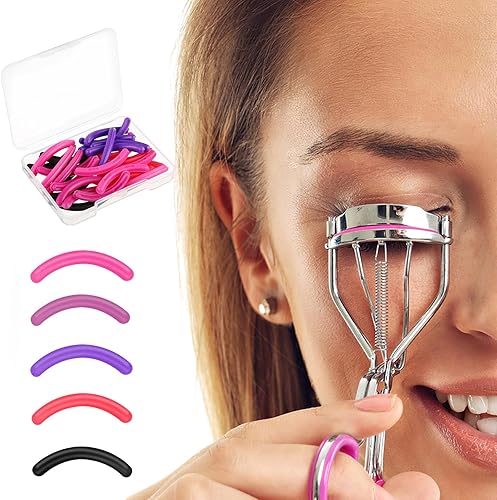 Miniatura 7 de cobee 30 almohadillas de repuesto para rizador de pestañas, almohadillas de repuesto de goma de silicona, almohadillas de repuesto de rizador de