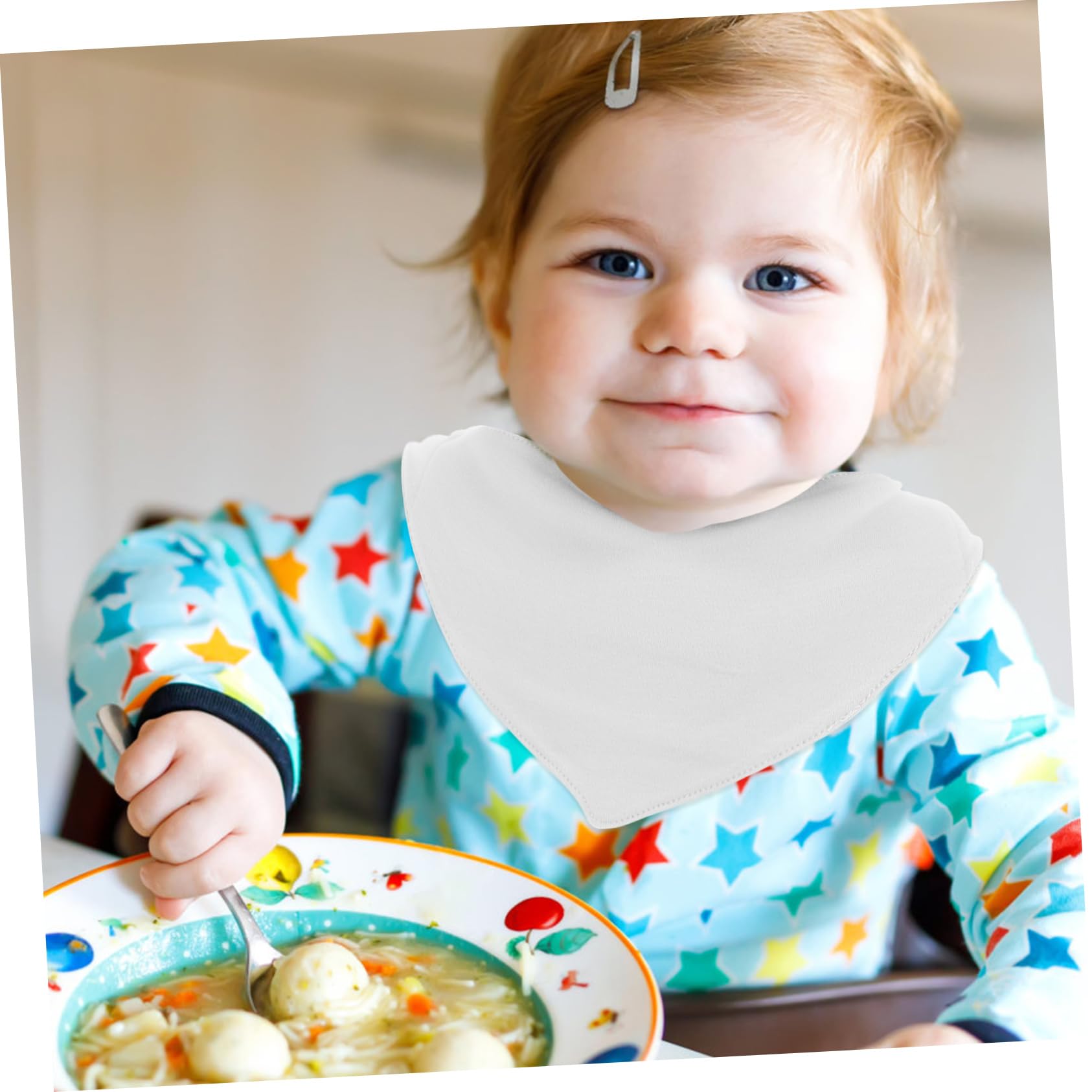 ifundom 9pezzi Bavaglini Triangolari Per Morbidi e Assorbenti Regolabili Cotone Per Mesi Perfetti Per Svezzamento e Uso Quotidiano