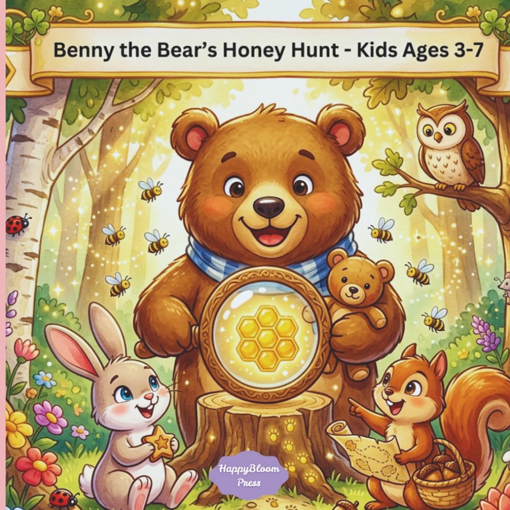 Benny the Bear’s Honey Hunt: A Cute Bedtime Story About Friendship, Kindness, and Teamwork for Kids Ages 3–7