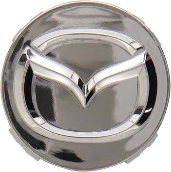 Genuine Mazda L082-37-192 Wheel Center Cap with Mazda Emblem, Polished