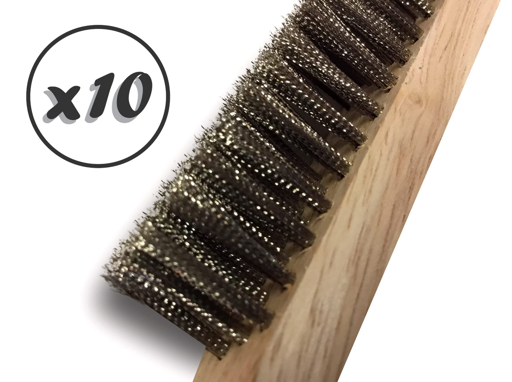 Kibros Lot 10 brosses fines bijoutier garnissage acier nettoyage bijoux