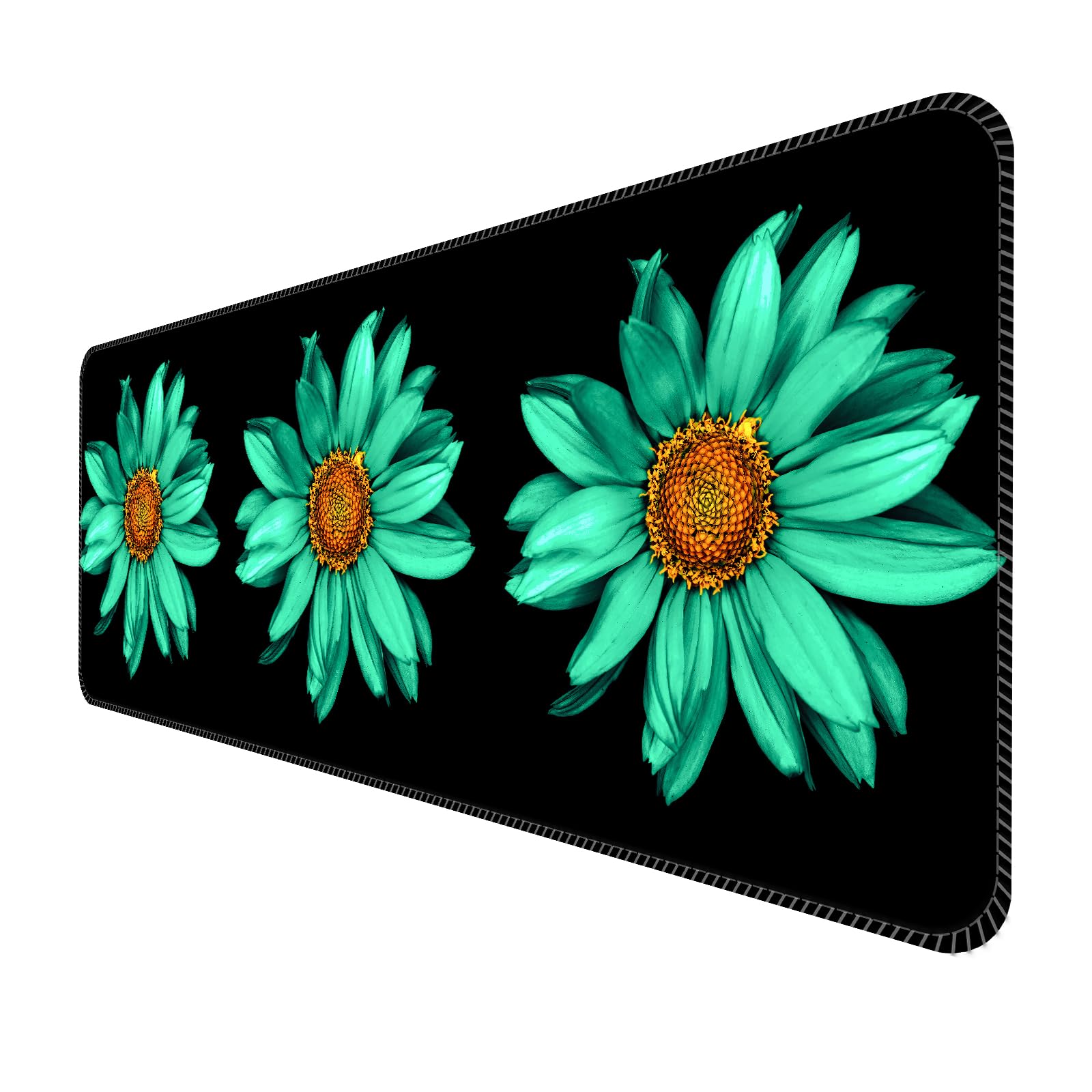 ALTEKO Large Gaming Mouse Pad, Computer Mouse Mat, Funny Desk Pad Protector Decoration, Big Cute Desk Pad, Non-Slip Base 31.5 x 11.8 in Black Cute