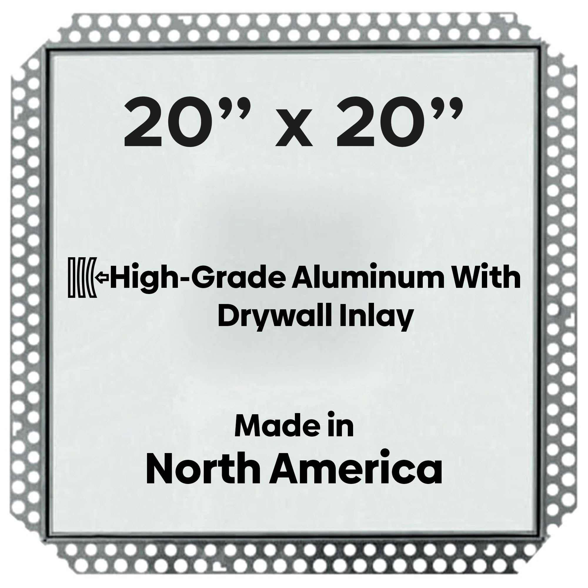 Best 20” x 20” Flush Access Panel for Drywall – High-Grade Aluminum Frame with 5/8″ Drywall Inlay, Mud-in Flange, Welded Frame, Removable Hatch &