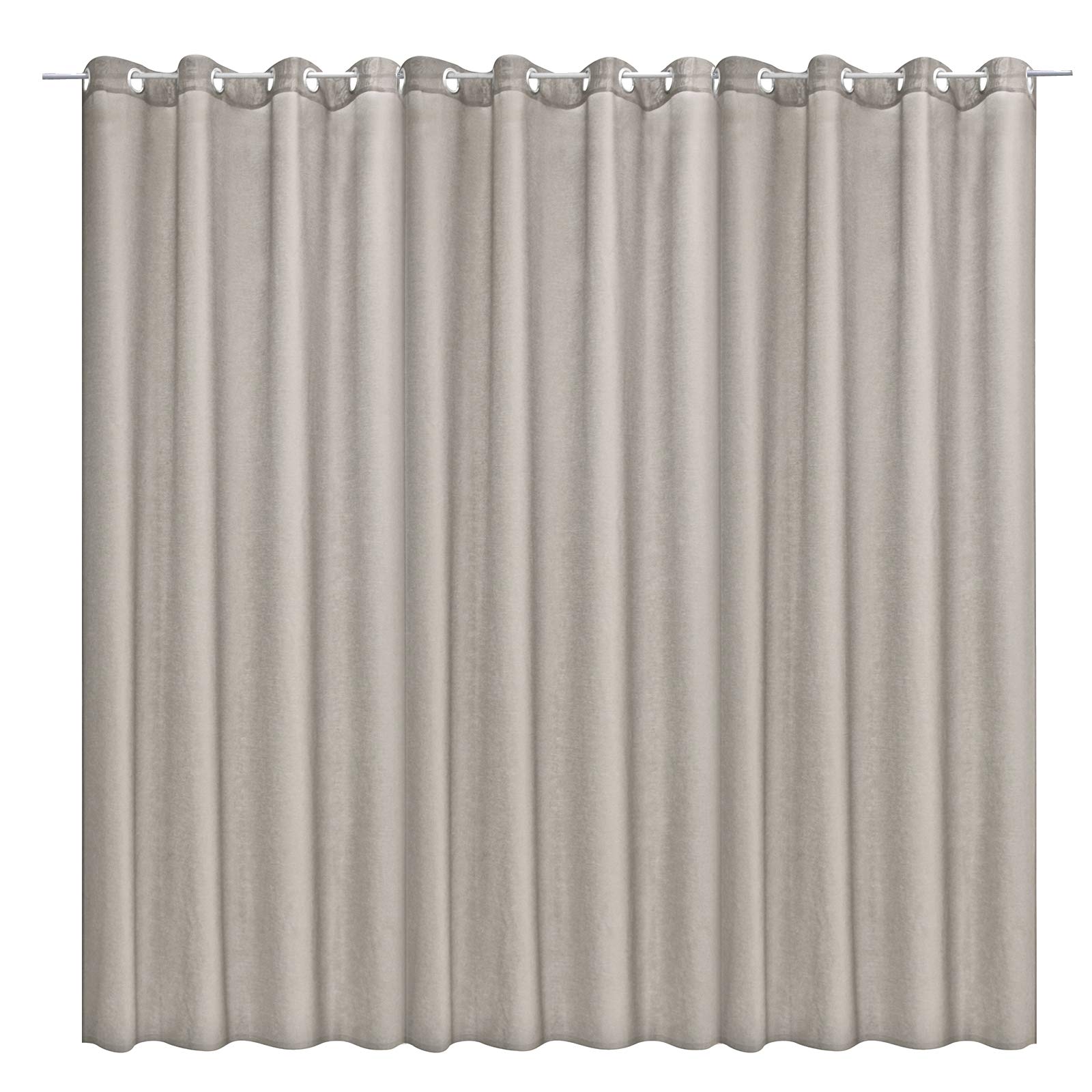 JEMIDI Cortina semiopaca con Ojales - Visillo semiopaco con Ojal de Metal - para salón Cocina Dormitorio - 300 x 245 cm / 140 x 245 cm / 140 x 175 cm
