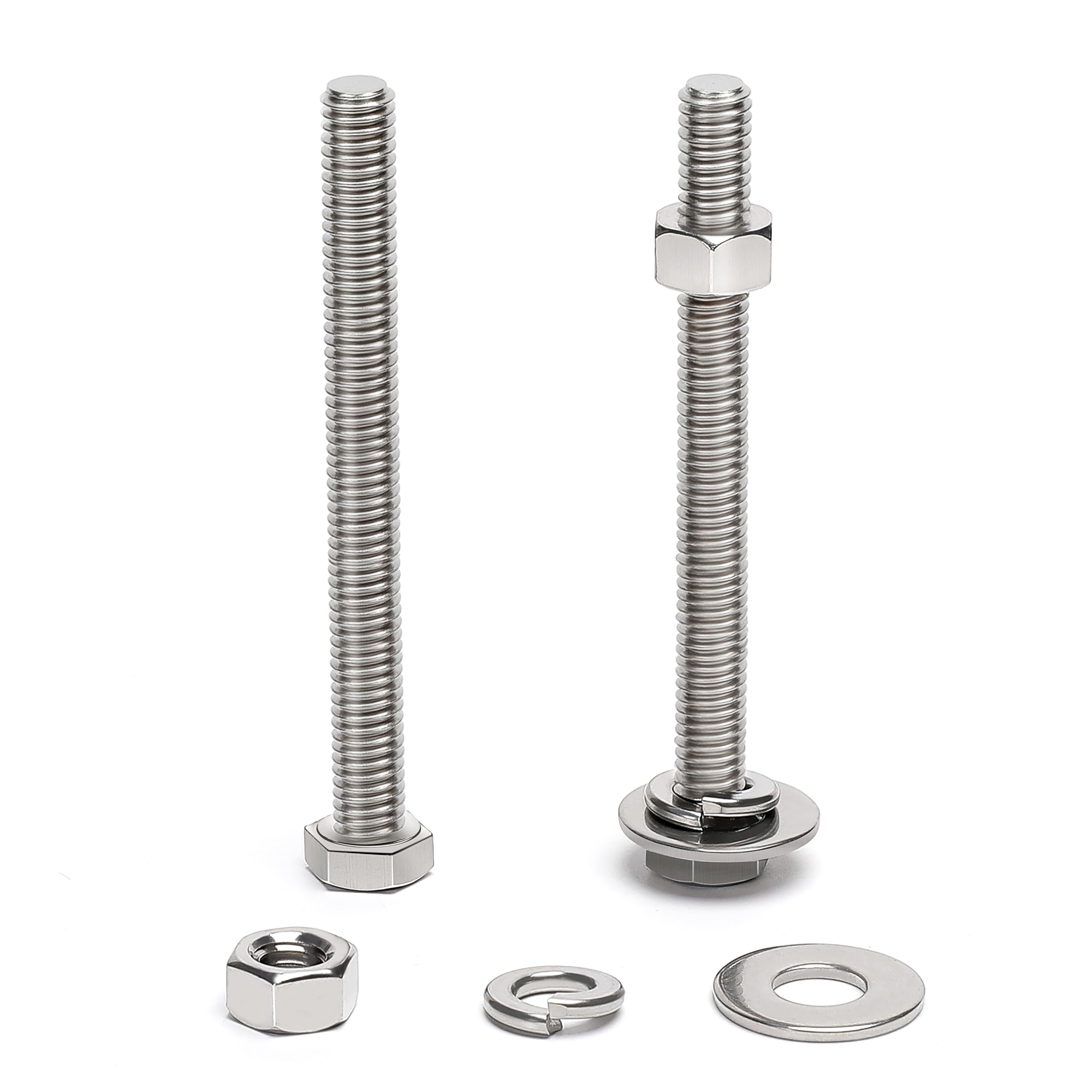 Stainless Steel Hex Bolts & Nuts - 20 Sets -12