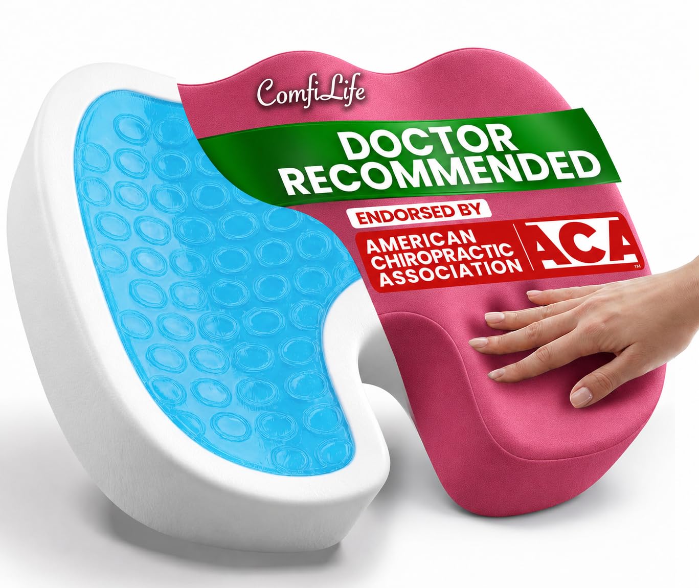 ComfiLife Gel Memory Foam Seat Cushion