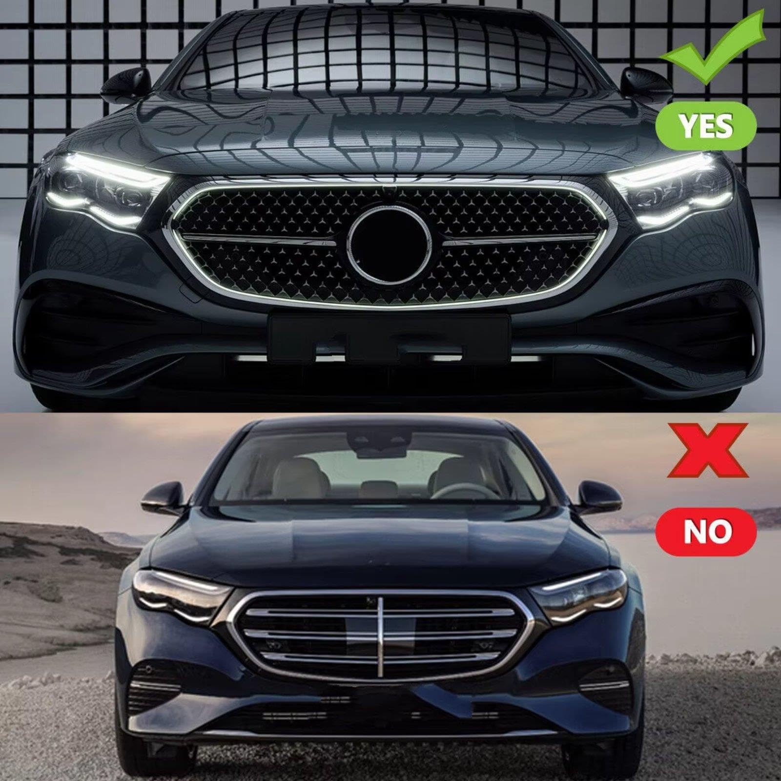 Griglia Anteriore Per Benz Per Classe E W214 V214 E200 E350 E450 2024 2025