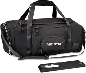 Meister Brawler Gym Bag for Fighters w/Zip-Out Wash Bag & Shoe Locker