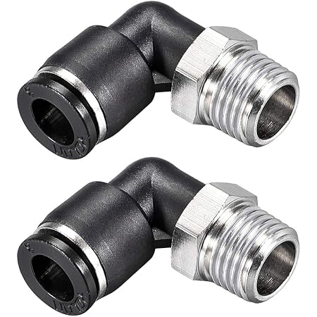 20 Pezzi Gomiti Pneumatici A Sgancio Rapido 6 Mm - Per Tubi PU, PA, PVC - Ideali Per Attrezzature Industriali - Foto 6