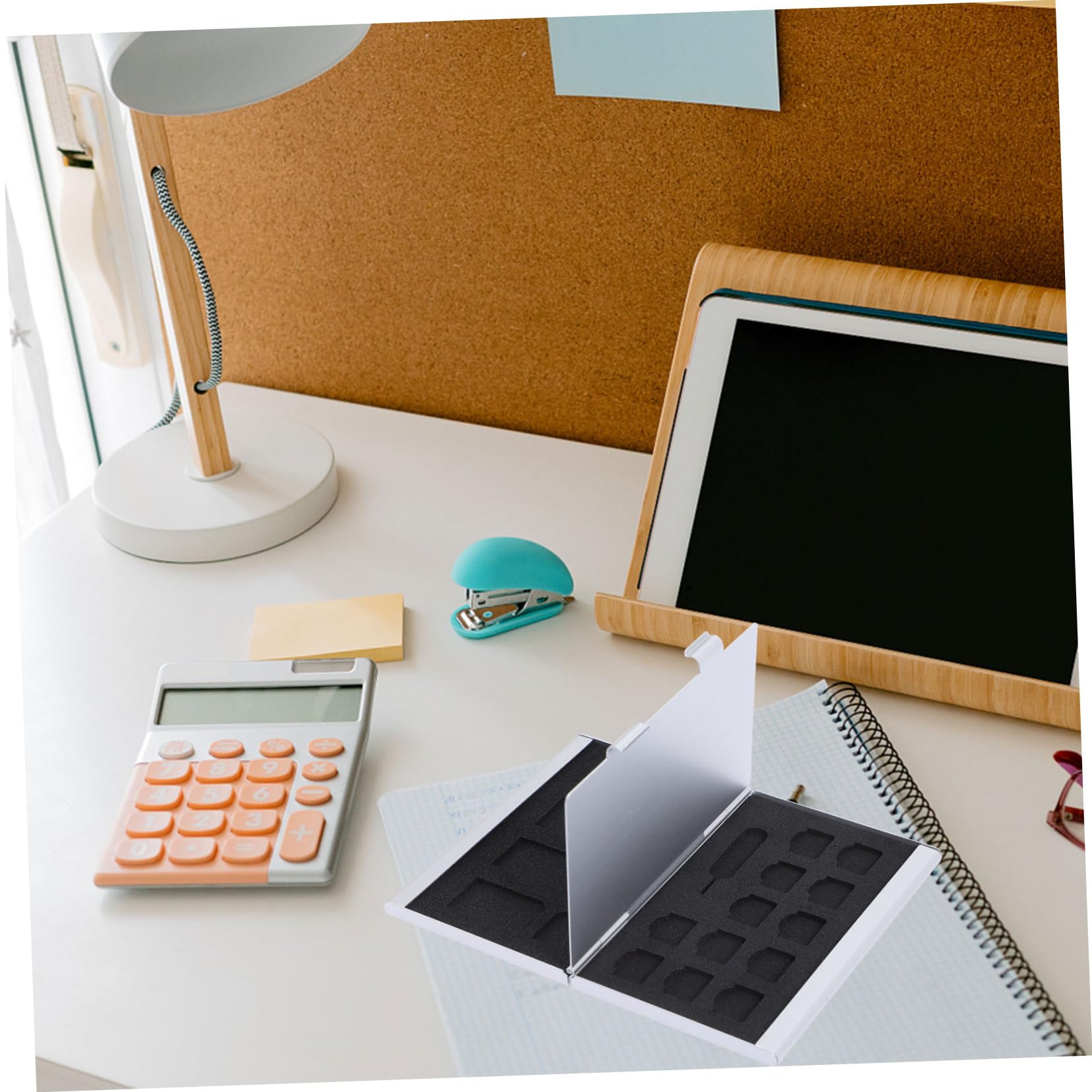 Veemoon Memory Card Storage Box Case Holder for Sim Cards Portable Organizer Secure Closure Lightweight Aluminum Design