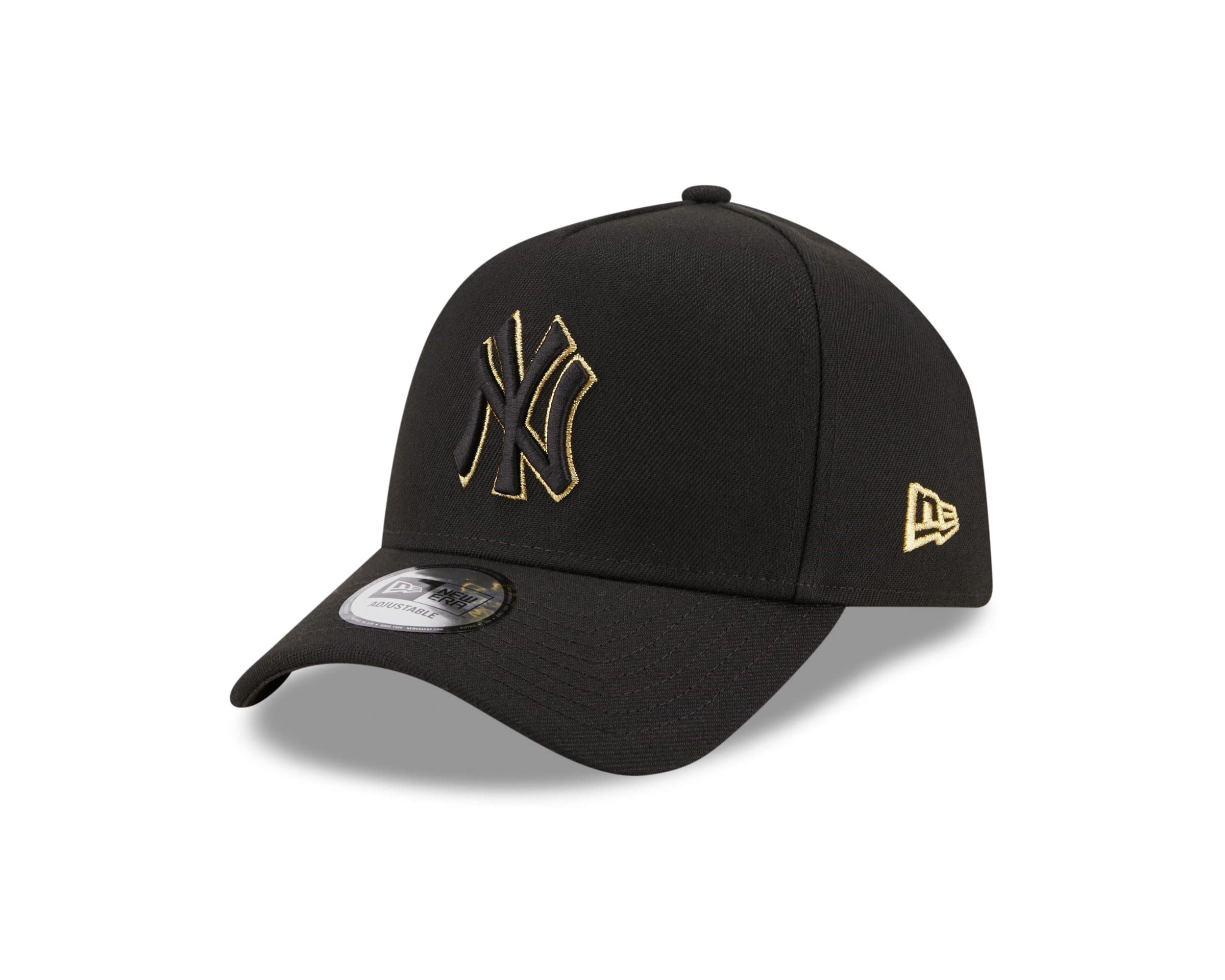 Buy New York Yankees Black MLB Black and Gold 9Forty EFrame Snapback