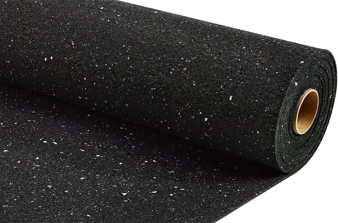 Rubber Flooring Underlayment, Resilient Acoustic Underlayment for Floors, Floating Floor Installation – Floor Sound Barrier - 5mm Thick - 4' x 30' Ft - Covers 120 sq ft - Made in The USA.