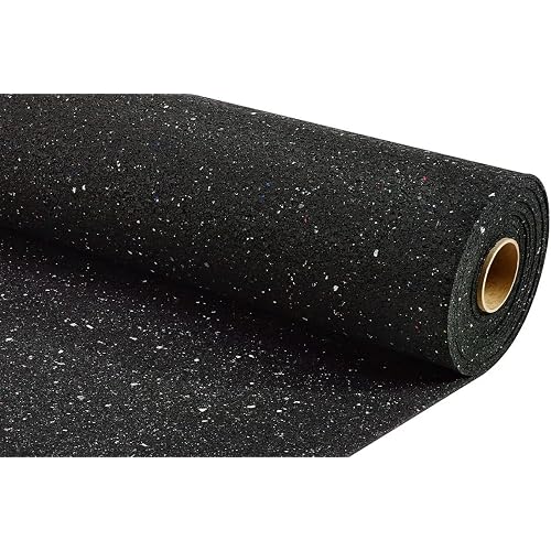 Rubber Flooring Underlayment, Resilient Acoustic Underlayment for Floors, Floating Floor Installation – Floor Sound Barrier - 5mm Thick - 4' x 30' Ft - Covers 120 sq ft - Made in The USA.
