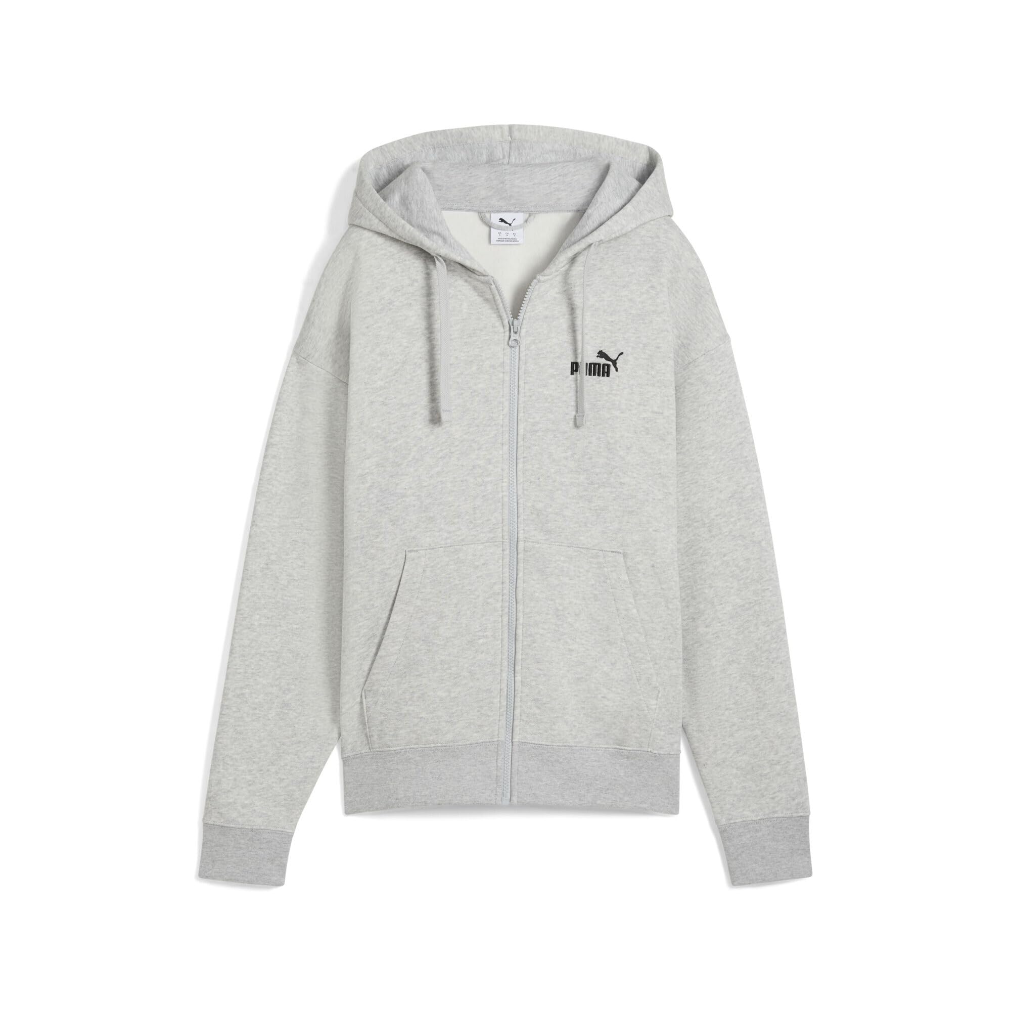 PUMA Damen ESS Small No. 1 Logo Comfort Hoodie mit durchgehendem Reißverschluss