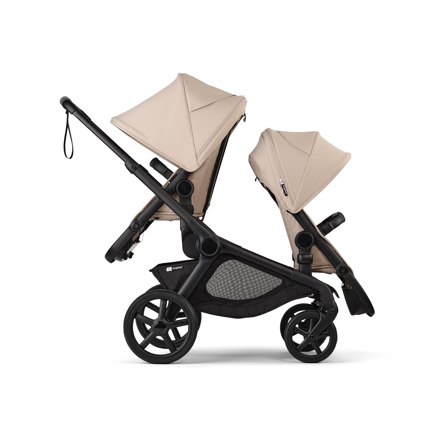 Bugaboo Kangaroo Sibling/Second Seat – Desert Taupe | Converts Kangaroo Stroller to Double | UPF 50+ Canopy, Adjustable Footrest, Reversible Toddler Seat