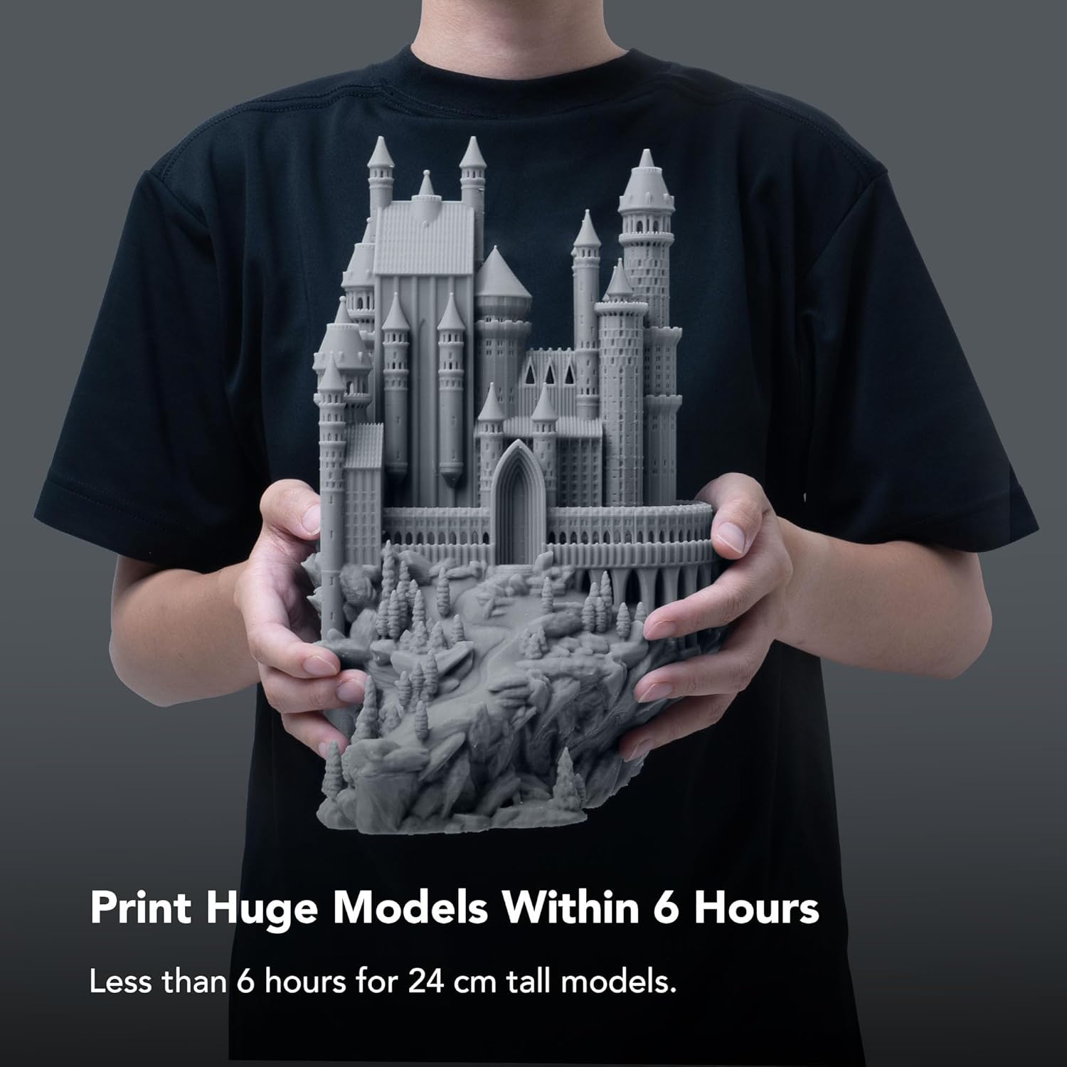 phrozen 3D Printer Rapid Resin [Speed Gray], 405nm LCD UV-Curing Photopolymer Resin, Fast Printing, Low Shrinkage, High Precision, Low Odor, Non-Brittle, Easy to Print (1KG)