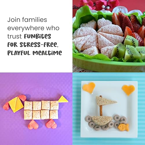 Vista 8 de Sandwich Cutter for Kids Lunch, Mini Cookie Cutters, Bento Box Accessories, Cuts Food into Bite-Size Shapes for Toddler Lunch, Great for picky verde