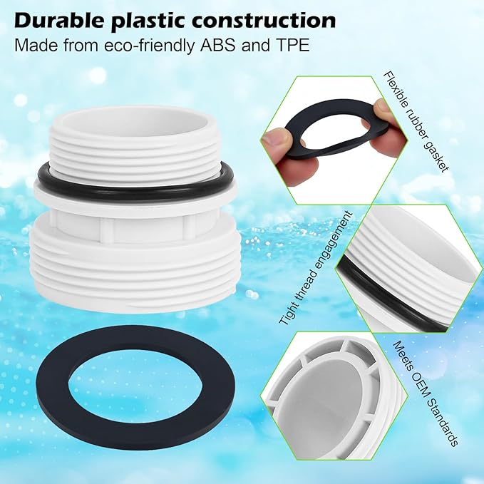 Kit Adaptador para Manguera de Filtro de Piscina 40mm 6 Piezas miniatura 5