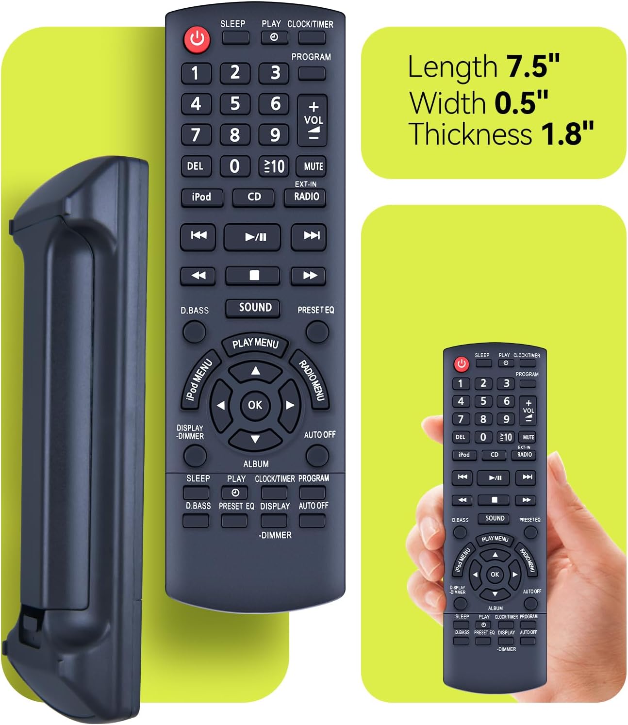 N2QAYB000640 Remote Control for Panasonic CD Stereo Audio System image 5