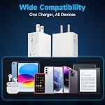 USB Wall Charger, Wall Plug 5V 2A 10W AC Power Adapter, Compatible with Security Camera, Phone, Tablet and More USB Powered Devices (White)
