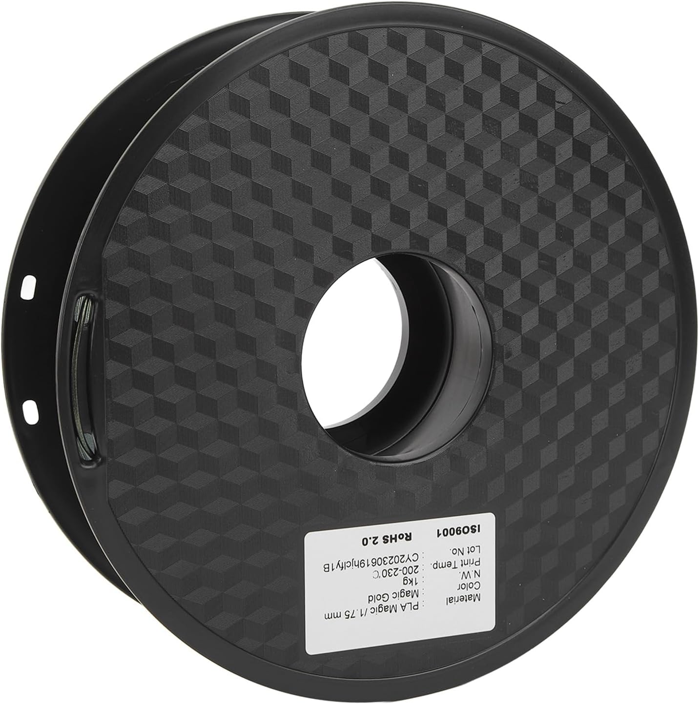 3D Printer Ink PLA Filament Gold 1.75mm 200-230℃ 1kg Large Spool - High Gloss Finish, Durable, Ideal for 3D Printing Projects