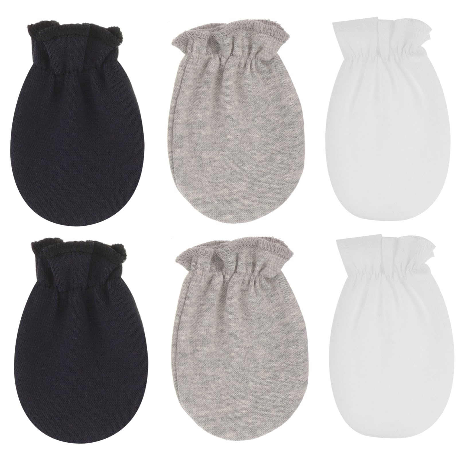 SHERCHPRY Baby Mittens Newborn 3 Pairs Hand Mittens for Boys Girls Non-slip Knitted
