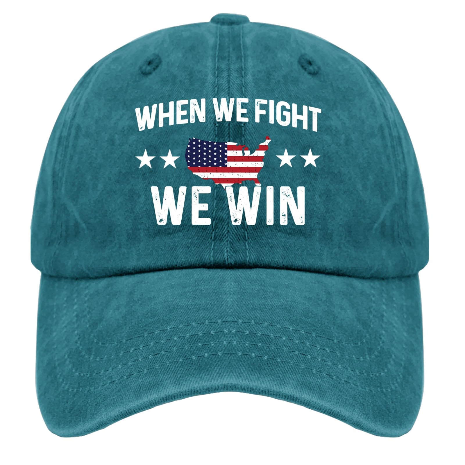 When We Fights We Win Hat Womans Hat Womens Sun Hat Gifts for Women Workout Cap