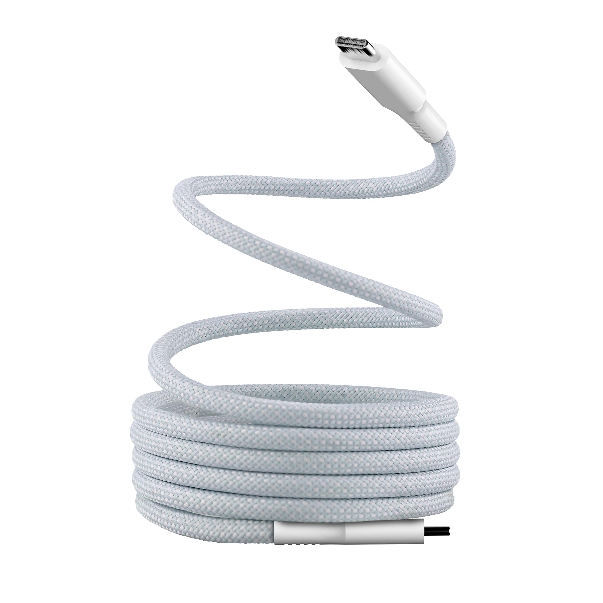T'nB - Câble Magnétique USB C vers USB C, Charge Rapide 60W, Gaine Aimantée en Nylon et Anti Nœud, Longueur 1,​5 M, Compatible Apple iPhone 15/​15 Pro / 15 Pro Max / 16/​16 Pro / 16 Pro Max - Bleu