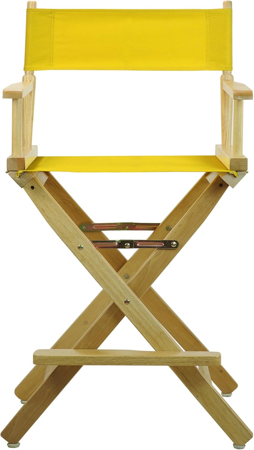 Casual Home 220-00/021-34 24" Natural Frame-Gold Canvas Director Chair Counter Height
