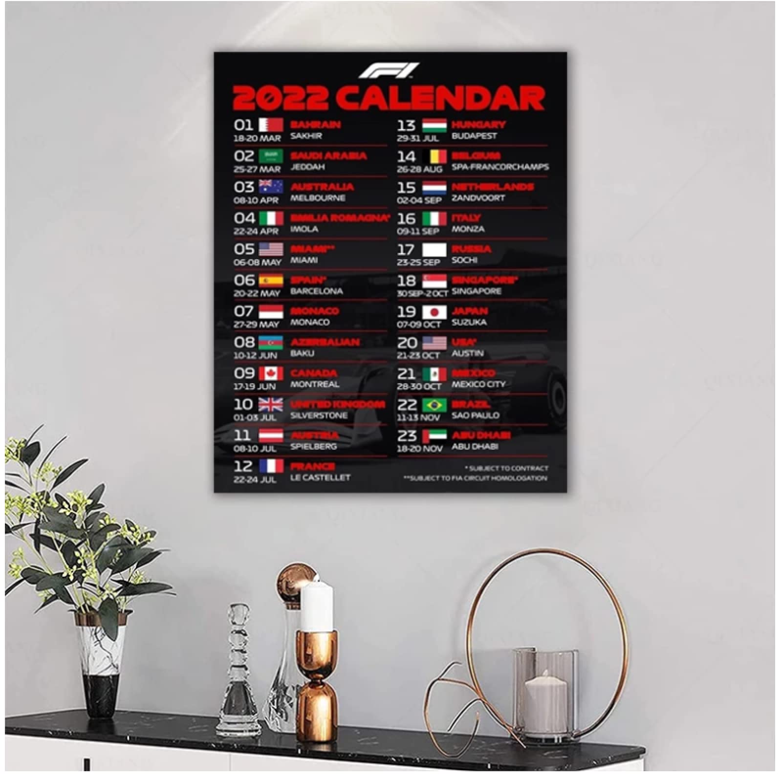 Amazon｜BXCBXDBXCD 2022F1フォーミュラグランプリポスター国際大会