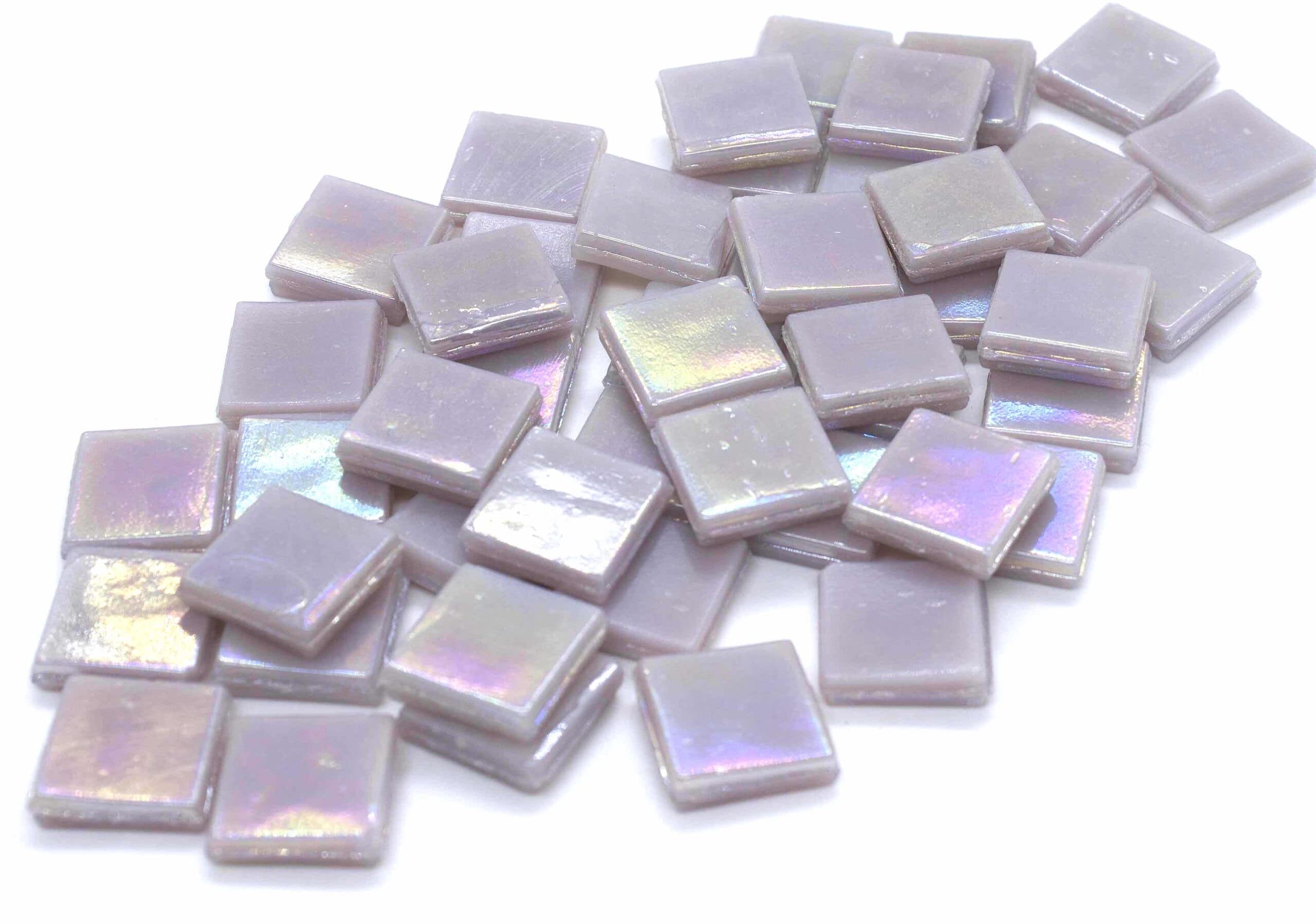 Sai Mosaic Art Coral Light Purple HK084 Glass Mosaic 15x15mm tiles 100 gm pack-image-43