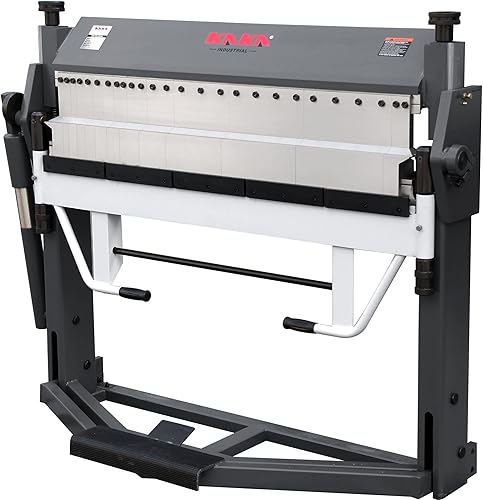 Miniatura 21 de KAKA INDUSTRIAL PBB-5014A, Abrazadera de pie de freno de caja y bandeja de 50 pulgadas, elevación de barra de sujeción máxima de 1.9 pulgadas