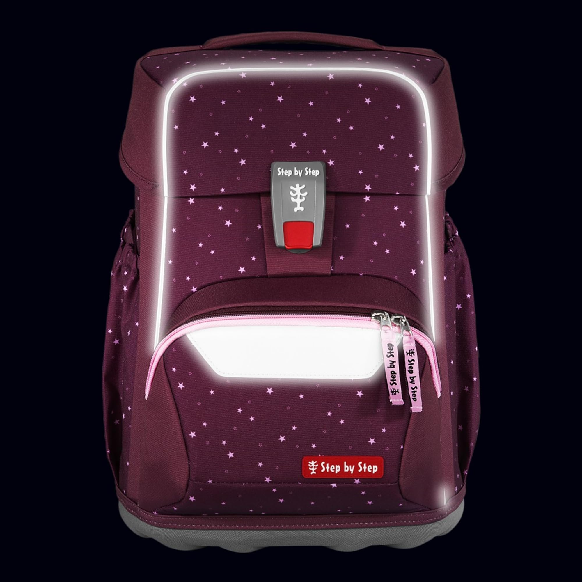 Step by Step Basis Schulranzen-Set 4-teilig Berry Stars