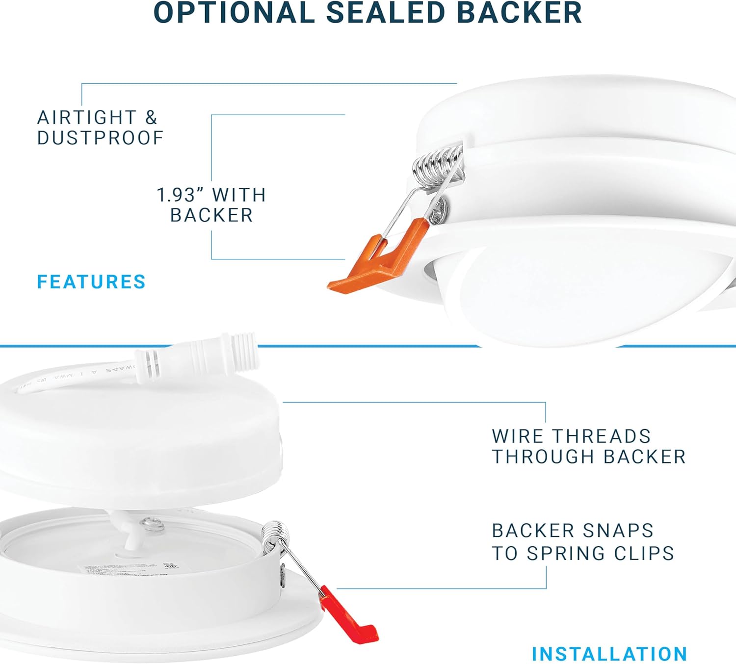 PARMIDA (6 Pack) 6 Inch 5CCT Ultra-Thin LED Adjustable Gimbal Recessed Lighting with J-Box, 2700K/3000K/3500K/4000K/5000K 5 Color Selectable, 12W, Eyeball Canless Slim Panel Lights, Dimmable, IC, ETL