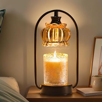 TOFUNTOY Candle Warmer Lamp, Electric Candle Warmer Light with Timer Dimmer Wax Melt Warmer for Bedroom Living Room Home Decor Birthday Christmas Gifts for Women Mom