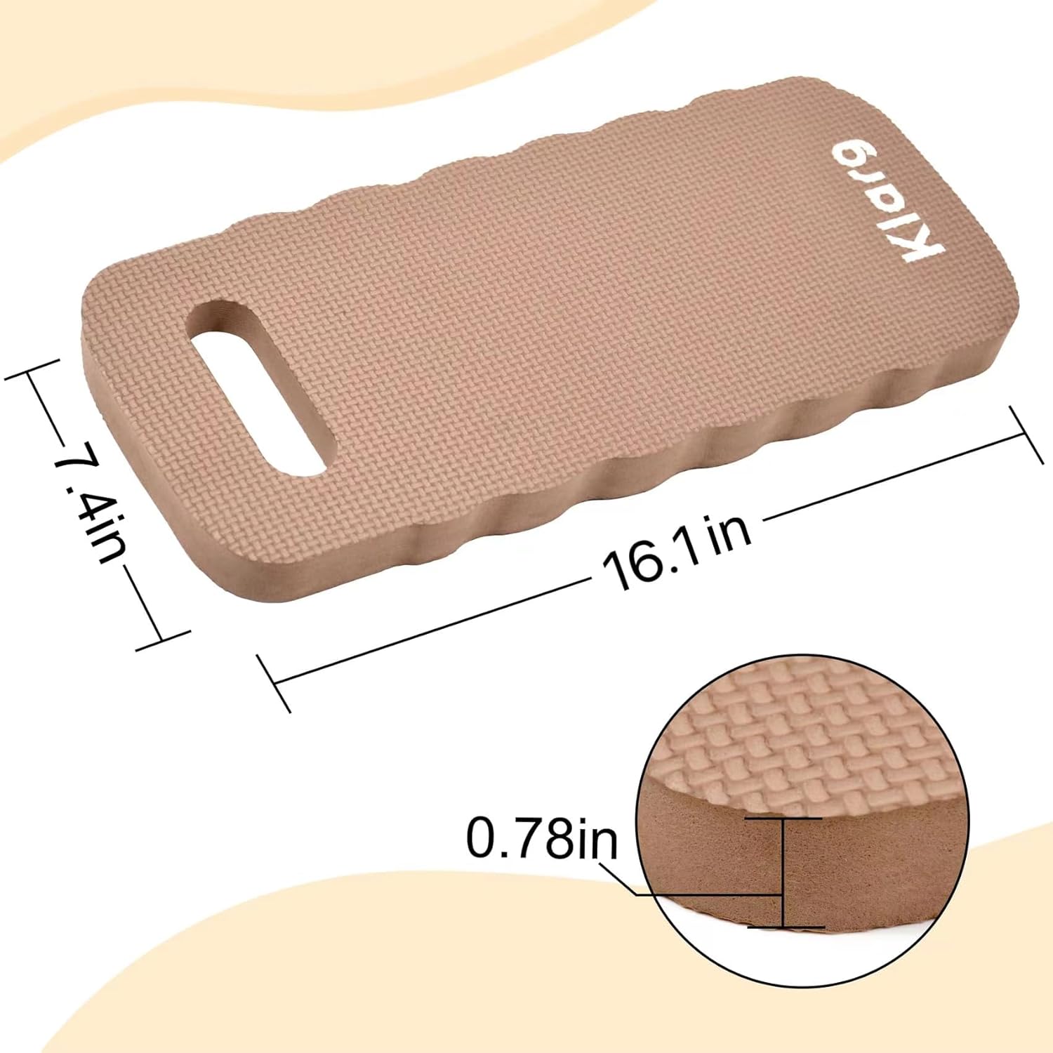 Garden Kneeling Pad 2 PCS, Thick Foam Kneeling Pad, Comfortable, Waterproof Knee Mat for Gardening, Cleaning, Baby Bathing, Yoga, Camping, and Auto Repair.16.1" x 7.4" x 0.78" - Image 2
