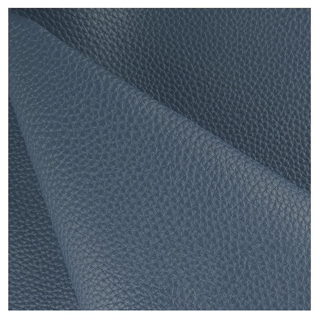 Tessuto in Ecopelle/Finta Pelle Nera per Rivestimento e Arredamento – 140 x 100 cm – Pelle Sintetica Morbida per Arredo, Divani, Sedie, Casa, Accessori(Grey blue,1.4X5m)