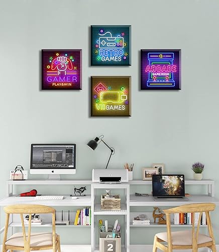 Miniatura 9 de BLINFEIRU Lienzo decorativo de conejo, arte de pared, diseño de conejo marrón, para habitación de bebé, niños, imágenes decorativas, ilustraciones