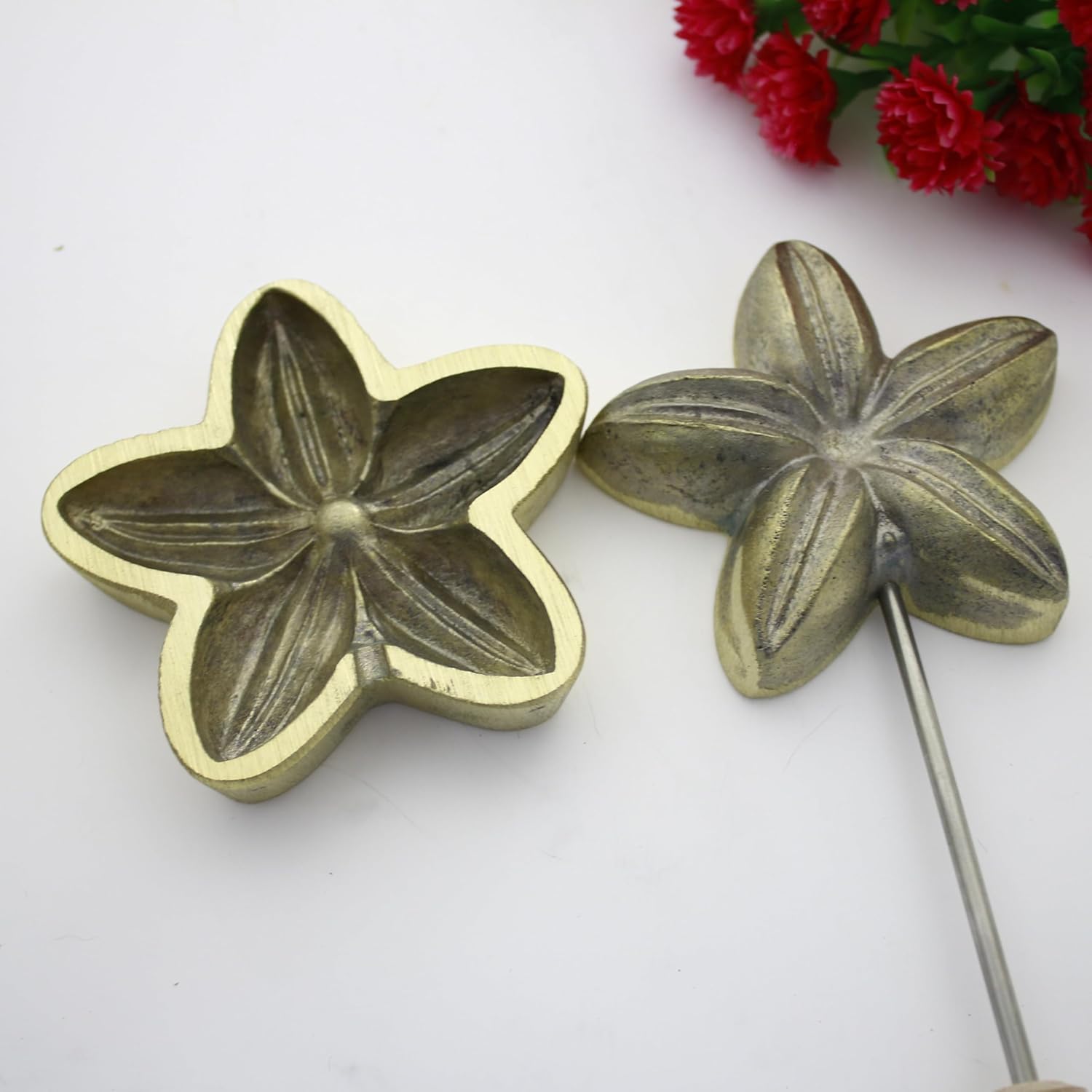Flower Making Mold – 9cm Petal & Leaf Mould for Fabric Craft, DIY Floral Art & Millinery