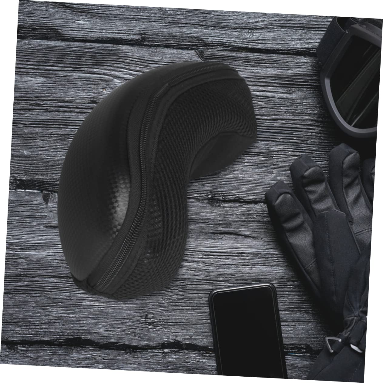 LIFKOME 4pièces Étui De Pour De Ski Et Snowboard Boîte Rigide De Rangement Pour Goggles Accessoire Et Compact