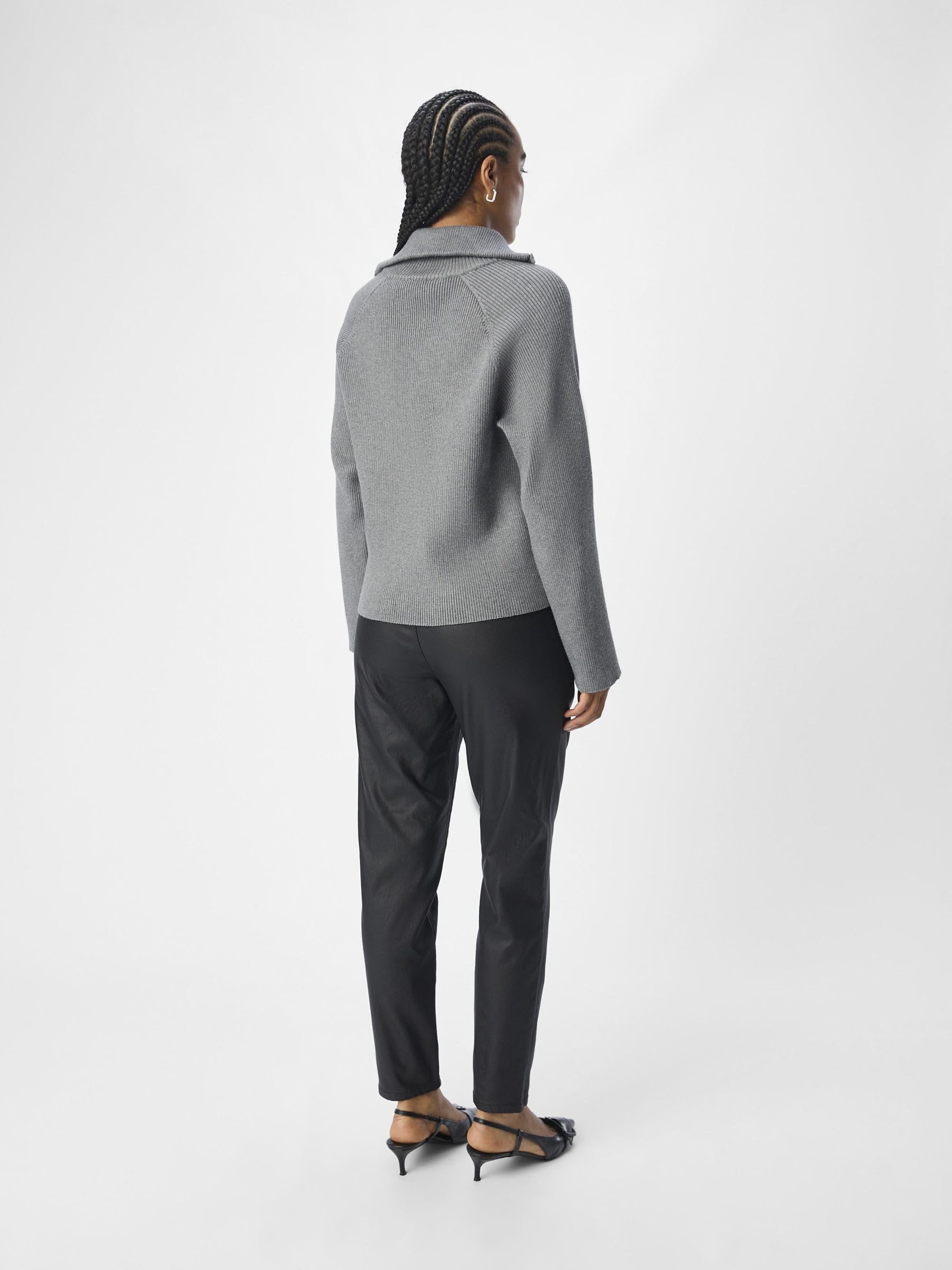 Object Damen Objbelle Lisa Coated Pant Noos Hose