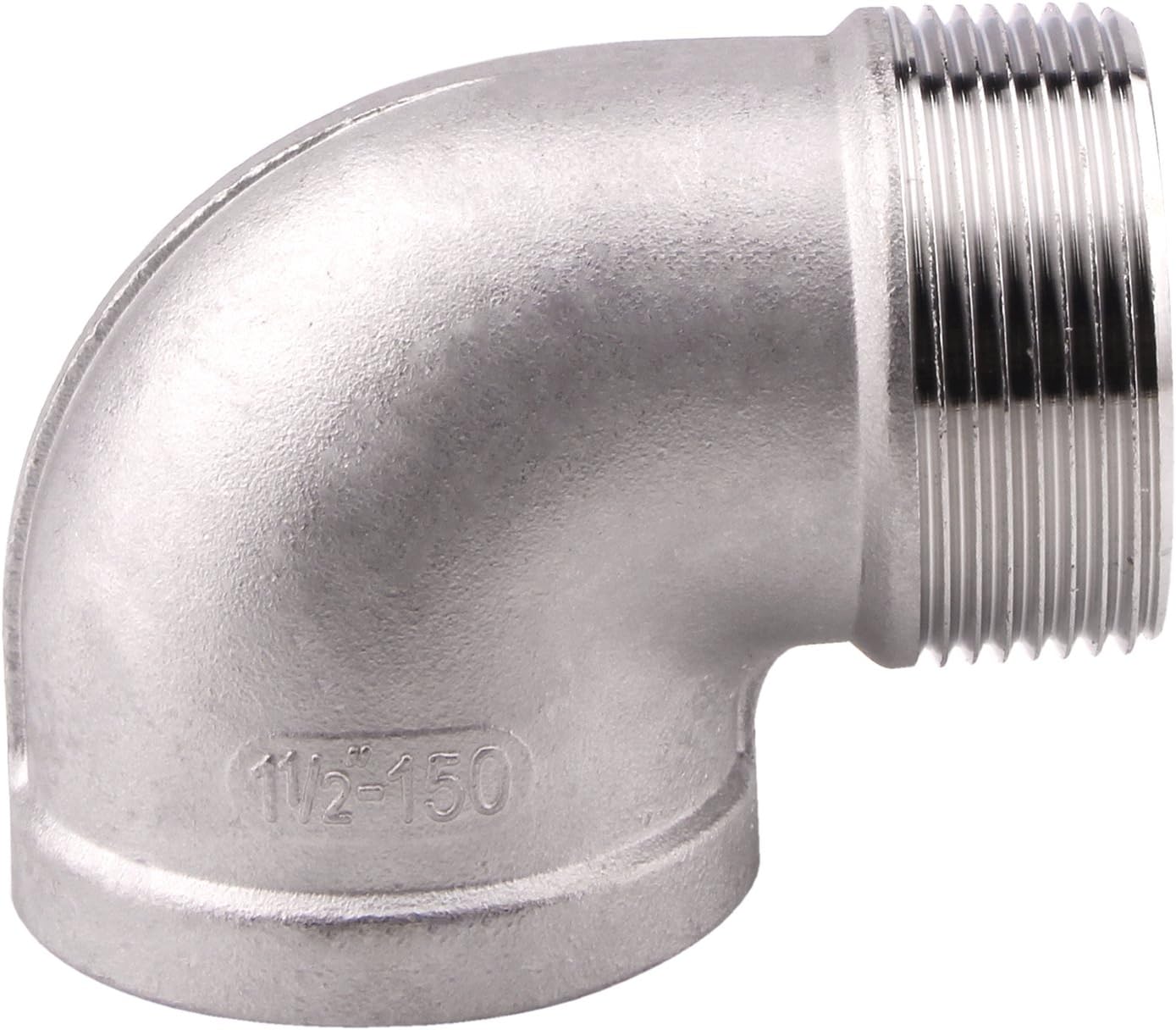 Street Elbow 90 Degree,1 1/2 Inch Male x Female NPT Thread SUS304