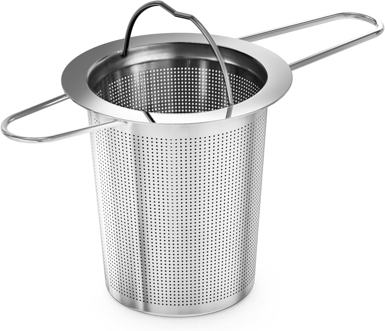 304 Stainless Steel Tea Infuser for Perfect Steeping and Brewing. Fine Mesh Rust Proof Tea Strainers for Loose Tea with Sturdy Folding Handles. Loose Leaf Tea Infuser Dishwasher Safe