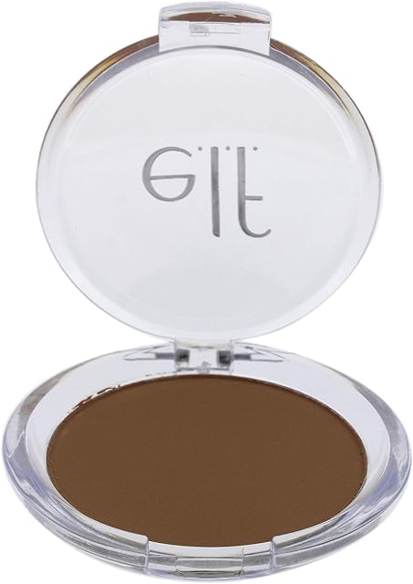 e.l.f. Prime & Stay Finishing Powder, Controls Shine & Smooths Complexion, Light/Medium, 0.17 Oz (4.8g)