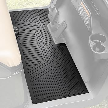 Golf Cart Floor Mat Fit Club Car Precedent New and Improved Not Deformed Non-Slip Durable Floor Liner Mat - Black