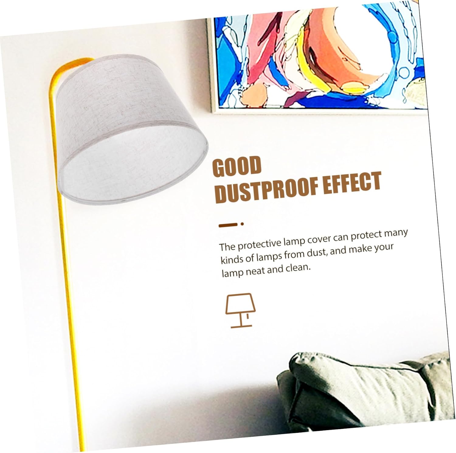 Fabric Drum Lampshade Pleated Shade Grey Table Lamp Cover Modern Replacement Lampshade