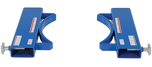 Miniatura 4 de Vestil Pinza de tambor montada en horquilla de acero FDG-55 55 galones 800 Lb. Capacidad Azul